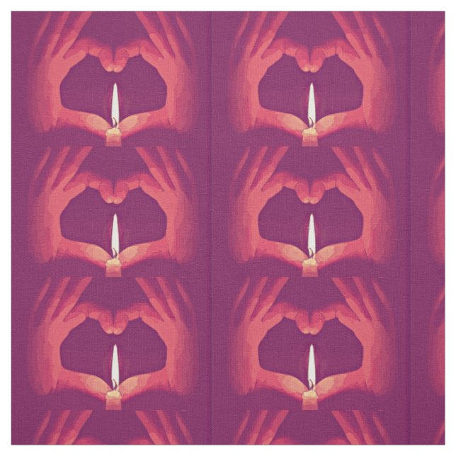 Liebe Flammen Stoff (Muster)