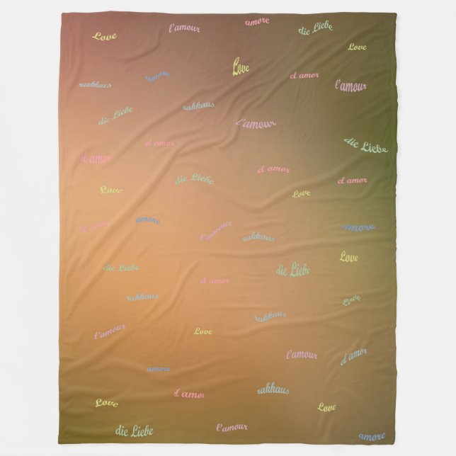 Liebe Fleecedecke (Vorderseite)