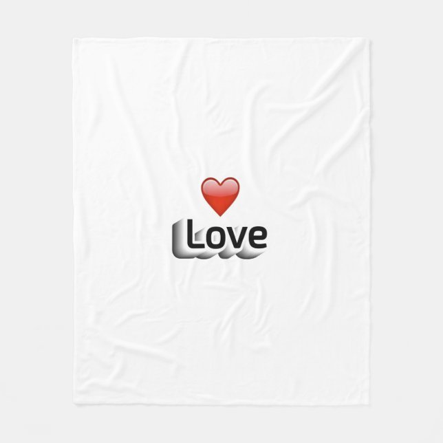 Liebe Fleecedecke (Vorderseite)