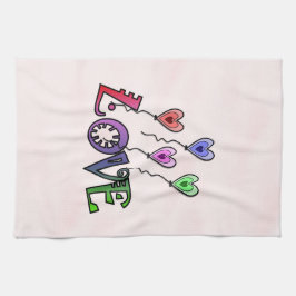 Liebe fliegt hoch geschirrtuch