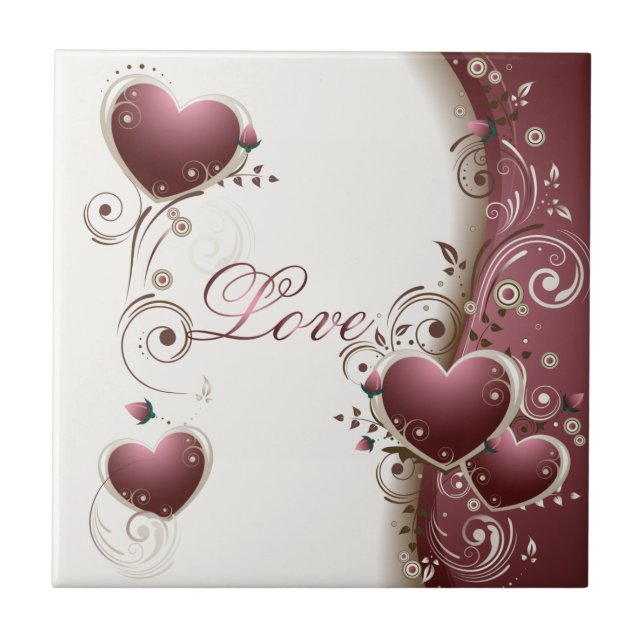 Liebe-Fliese Fliese (Vorderseite)