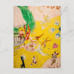 Liebe Flight of a Pink Candy Heart by Stettheimer Postkarte