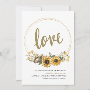 Liebe Floral Ankündigung Datum freihalten