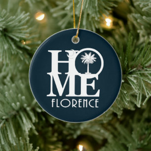 LIEBE Florenz, Keramik South Carolina Ornament