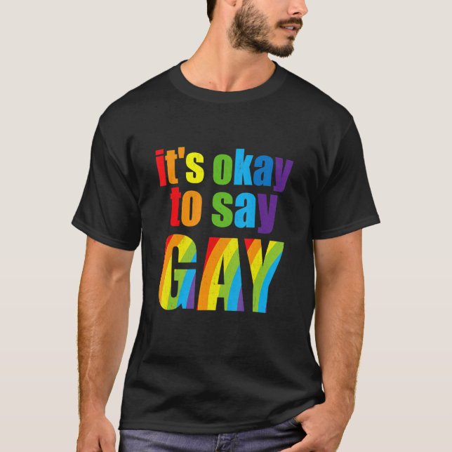 Liebe Florida Gay nicht davor, zu sagen Gay Lgbtq  T-Shirt (Vorderseite)