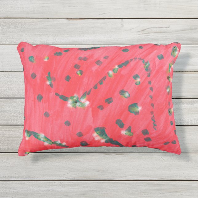 Liebe Flow Accent Pillow Kissen Für Draußen (Vorderseite)