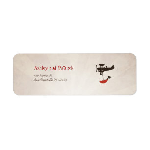 LIEBE-FLUG Adressen-Etikett
