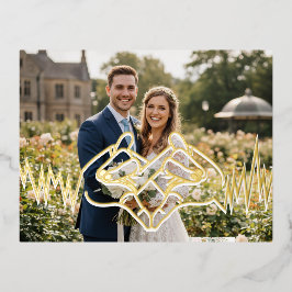 Liebe Folie Einladungspostkarte