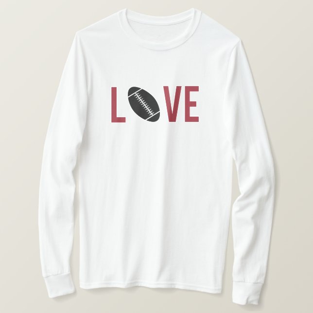 Liebe Football T-Shirt (Design vorne)