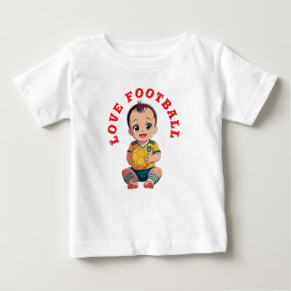 Liebe Football T - Shirt Baby Bodysuit
