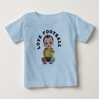 Liebe Football T - Shirt Baby Bodysuit