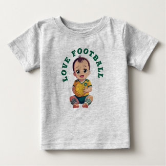 Liebe Football T - Shirt Baby Bodysuit