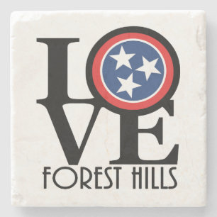 LIEBE Forest Hills Tennessee Steinuntersetzer