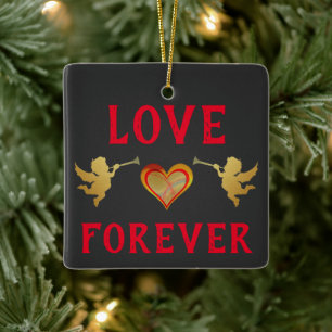 Liebe Forever Keramik Ornament