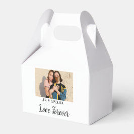 Liebe Forever LGbtq Paar Stolz hinzufügen Fotoname Geschenkschachtel