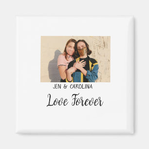 Liebe Forever LGbtq Paar Stolz hinzufügen Fotoname Magnet