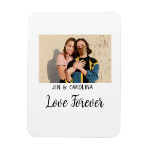 Liebe Forever LGbtq Paar Stolz hinzufügen Fotoname Magnet