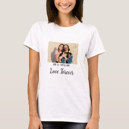 Liebe Forever LGbtq Paar Stolz hinzufügen Fotoname T-Shirt