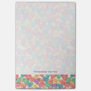 Liebe-Form-Hintergrund Post-it Klebezettel