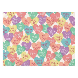Liebe-Form-Hintergrund Tischdecke