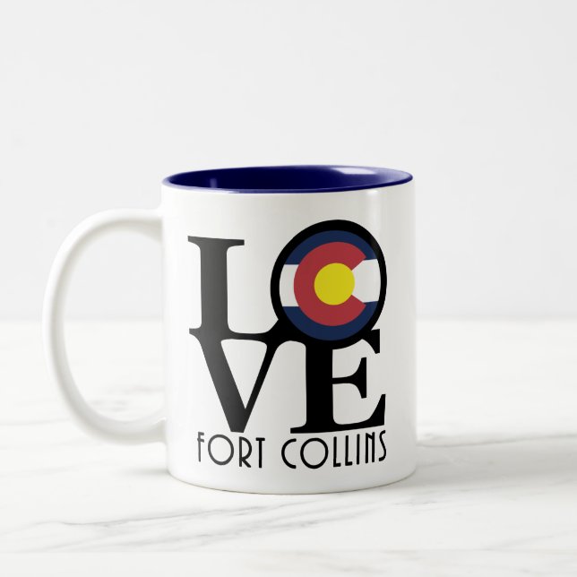 LIEBE Fort Collins 11oz Zweifarbige Tasse (Links)