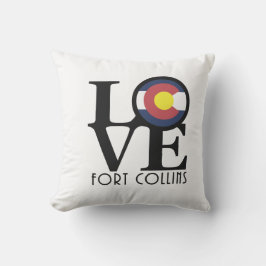 LIEBE Fort Collins Colorado Kissen