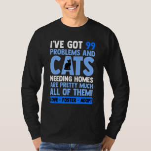 Liebe Foster Adoptiere Katze Adoption Tierrettungs T-Shirt