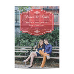 Liebe Foto Feiertagskarte<br><div class="desc">Ein klassisches und elegantes rotes Urlaubsprojekt von Shelby Allison.</div>