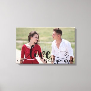 Liebe-Foto überlagerte   herstellen Ihr eigenes Leinwanddruck