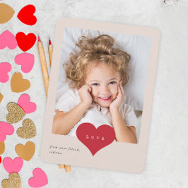 Liebe Foto  Valentinstag Dankeskarte