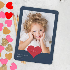 Liebe Foto  Valentinstag Dankeskarte