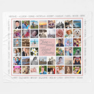 Liebe   FotoCollage Custom Keepake Fleecedecke
