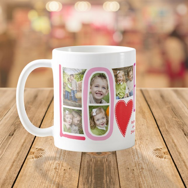 LIEBE FotoCollage Niedlich Valentinstag Kaffeetasse (Von Creator hochgeladen)