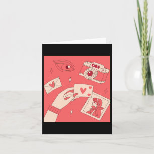 Liebe Fotografie Augen Kamera Digitale Kunst Illus Karte