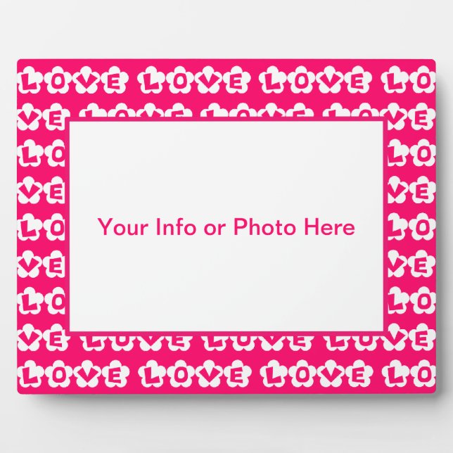 LIEBE FOTOPLATTE (Vorderseite)