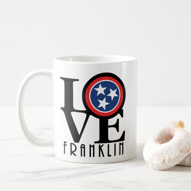 LIEBE Franklin Tennessee 11oz Kaffeetasse (Mit Donut)