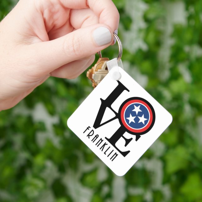 LIEBE Franklin Tennessee Schlüsselanhänger (Hand)