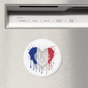 Liebe Frankreich Flagge Magnet