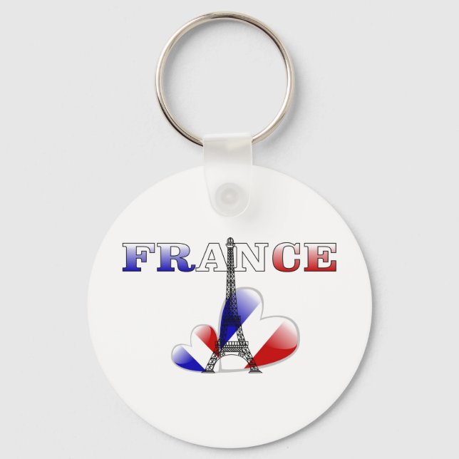 Liebe Frankreich Schlüsselanhänger (Vorderseite)