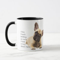 Liebe Französisch Bulldog Hunde so viel Zitat Spri