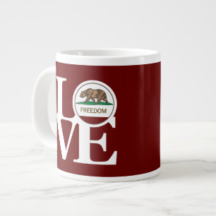 LIEBE Freedom 20oz Tasse Rot