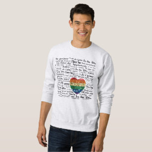 Liebe Fremdsprachen Herren Sweatshirt