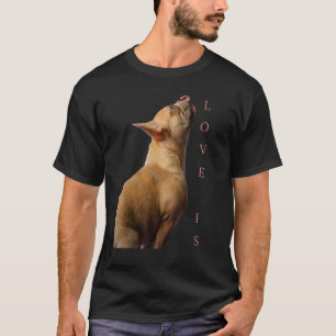 Liebe French Bulldog Frenchie Mama Vater Dog Puppy T-Shirt