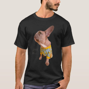 Liebe French Bulldog Frenchie Mama Vater Dog Puppy T-Shirt