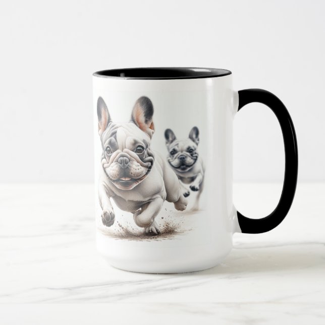 Liebe French Bulldogs Tasse (Rechts)
