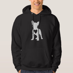 Liebe Frenchie Hunde Herz Französischer Bulldog Hu Hoodie