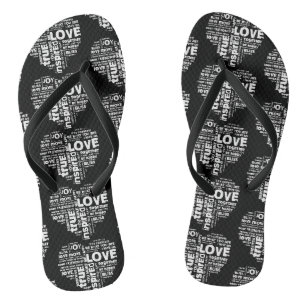 Liebe Freude Inspiration Worte Valentinstag Flip Flops