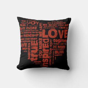 Liebe Freude Inspiration Worte Valentinstag Kissen