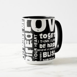 Liebe Freude Inspiration Worte Valentinstag Tasse