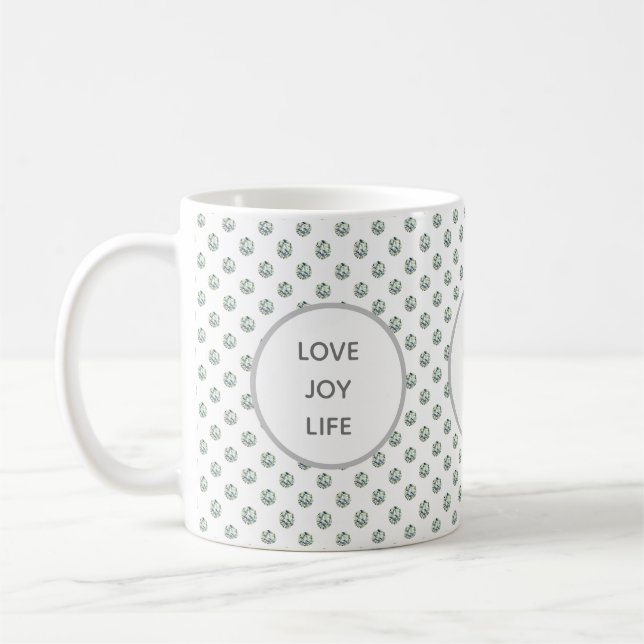Liebe, Freude, Life Diamonds Kaffeetasse (Links)
